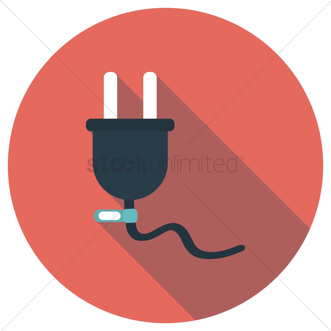 1300x1300 Free Power Plug Vector Image