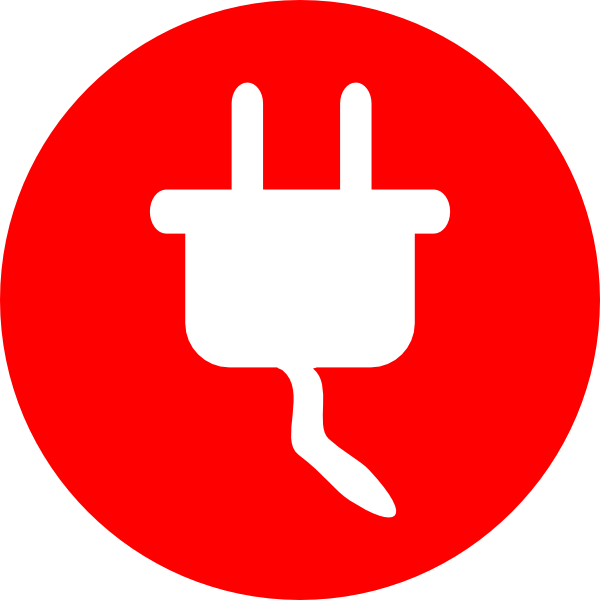 600x600 Electric Power Plug Icon Clip Art Free Vector 4vector
