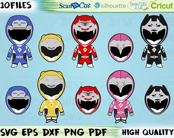 340x270 Power Rangers Vector Etsy