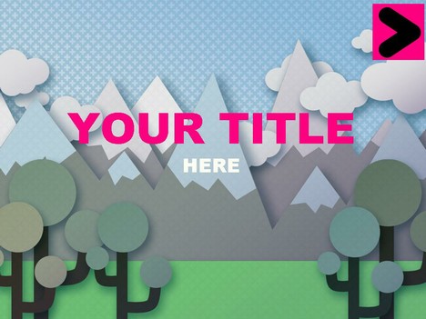 468x351 Vector Hills Powerpoint Template