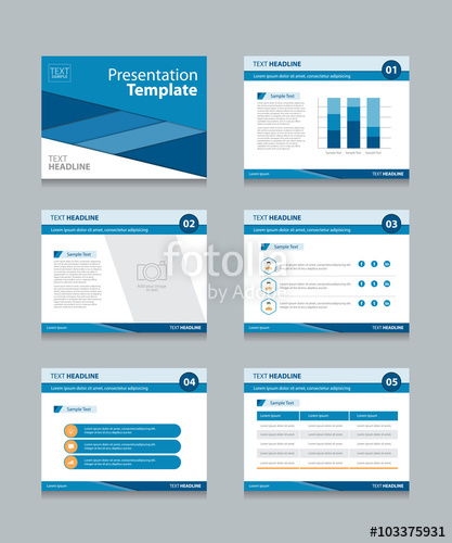 417x500 Business Presentation Template Set.powerpoint Template Design