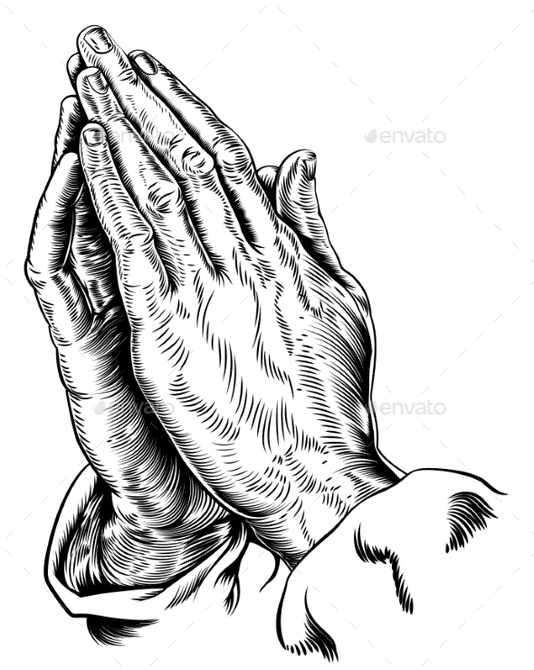590x740 Praying Hands Vector By Krisdog Graphicriver