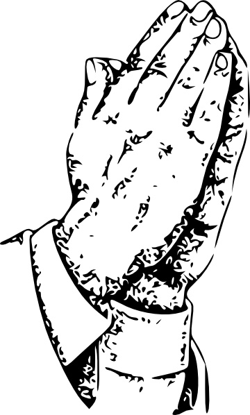360x598 Praying Hands Clip Art Free Vector In Open Office Drawing Svg