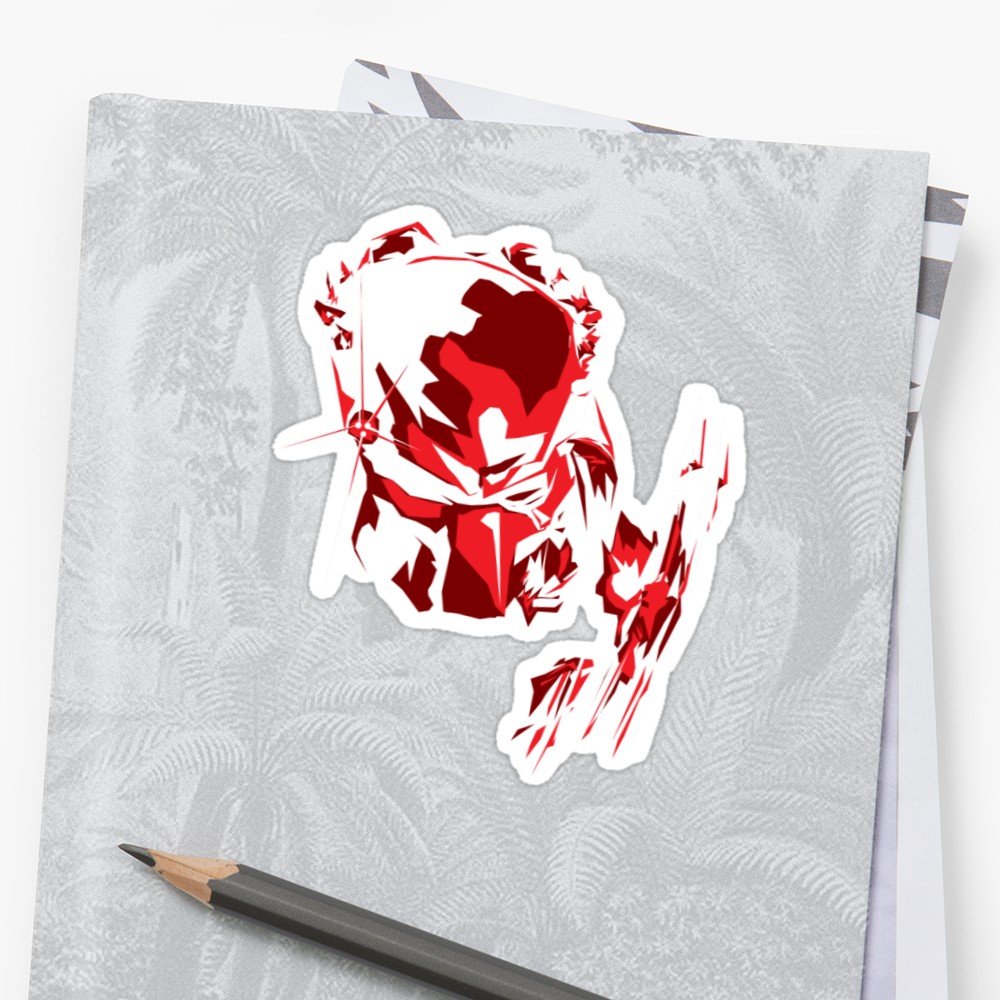 1000x1000 Predator Vector Art Stickers By Ejtees Redbubble