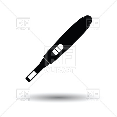 400x400 Pregnancy Test Icon With Shadow Design Vector Image Vector