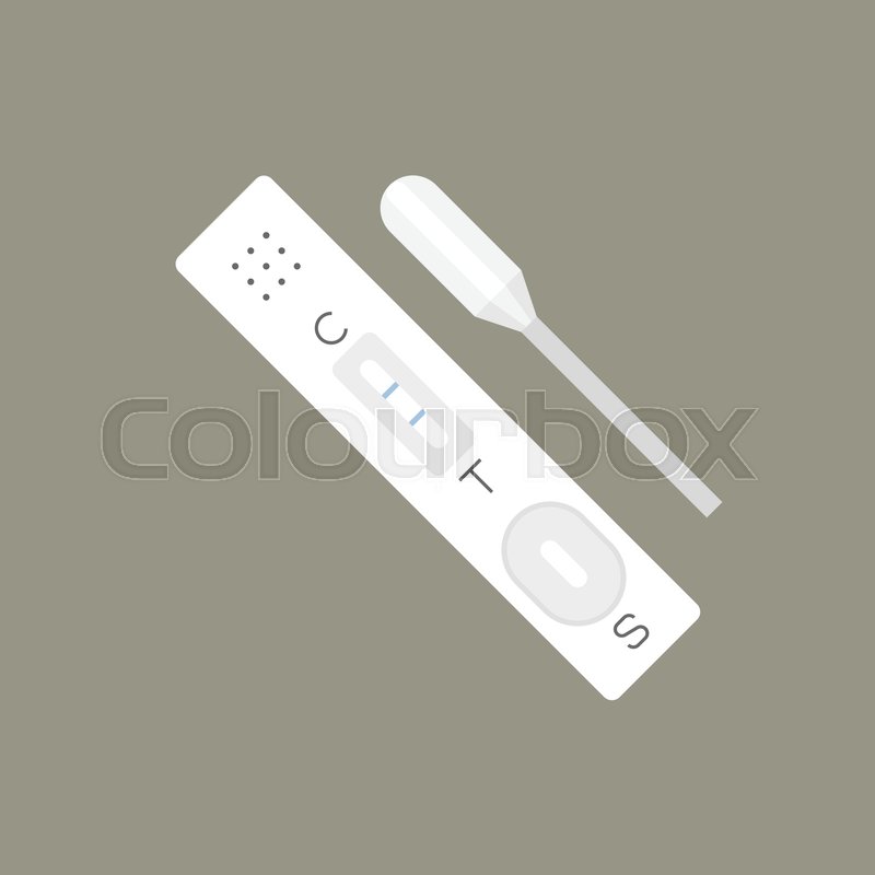 800x800 Simple Pregnancy Test, Flat Design Vector Stock Vector Colourbox