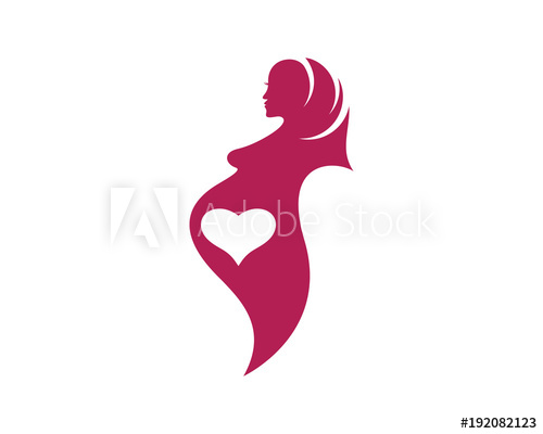 500x400 Pregnant Vector Icon