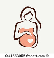 180x195 Free Pregnant Vector Art Prints And Wall Artwork Freeart