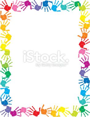 293x380 Colorful Hand Prints Stationery. Printables Free