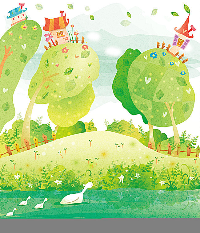 650x759 Vector Cartoon Childrens Fairy Tale Castle Preschool Videos Green