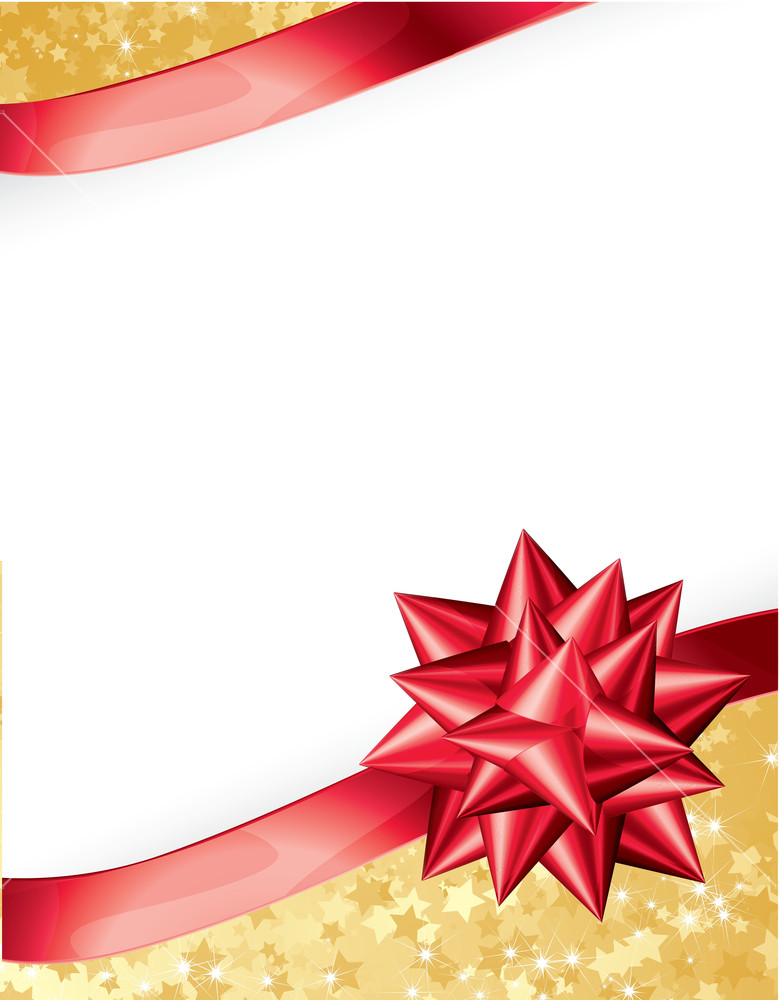 779x1000 Present Ribbon Bow. Vector. Royalty Free Stock Image