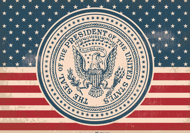 632x443 Vintage Presidential Seal Illustration Free Vector Download 385641