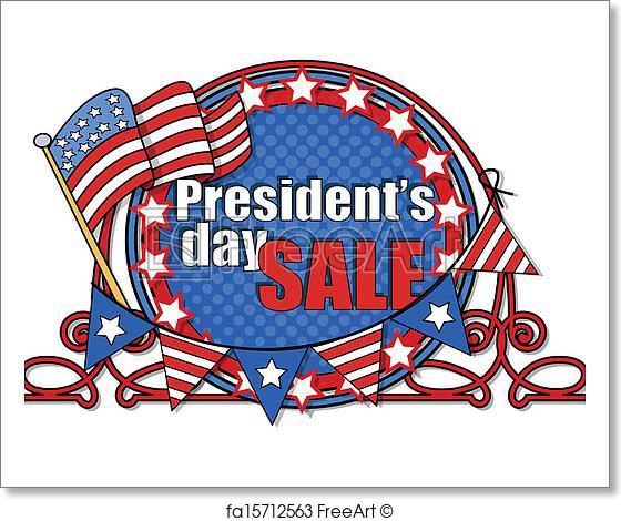 560x470 Free Art Print Of Presidents Day Vector Frame. Big Usa Patriotic