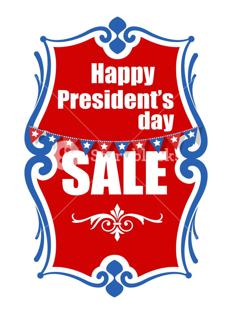 739x1000 Sale On Presidents Day Vector Banner Illustration Royalty Free