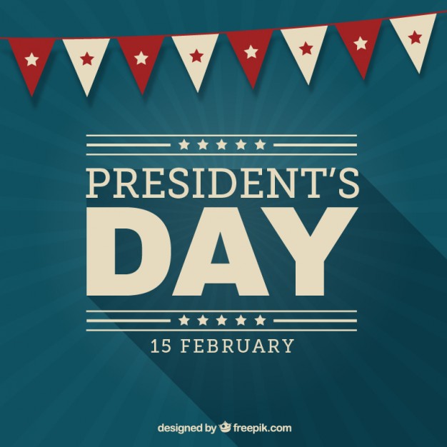 626x626 Vintage Presidents Day Background With A Garland Vector Free