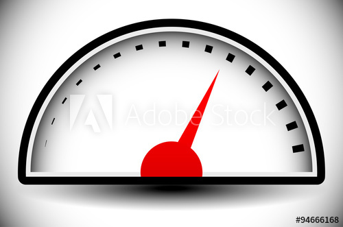 500x331 Pressure Gauge, Generic Dial Template. Vector Graphic