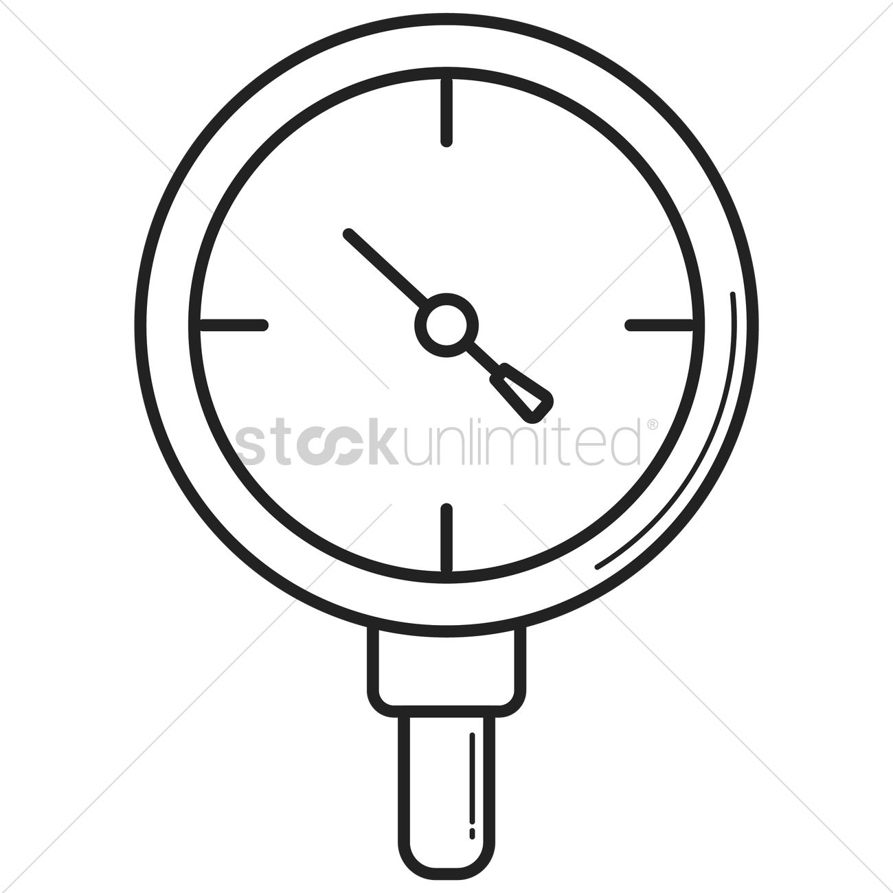 1300x1300 Pressure Gauge Vector Image