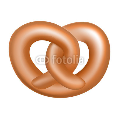 400x400 Pretzel Icon. Realistic Illustration Of Pretzel Vector Icon For