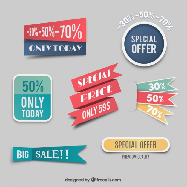 626x626 Special Price Labels Vector Free Download