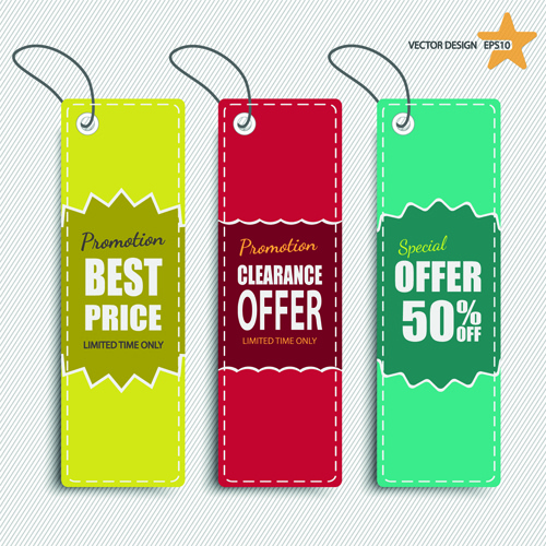 500x500 Colored Discount Price Tag Vector Graphics Free Vector In
