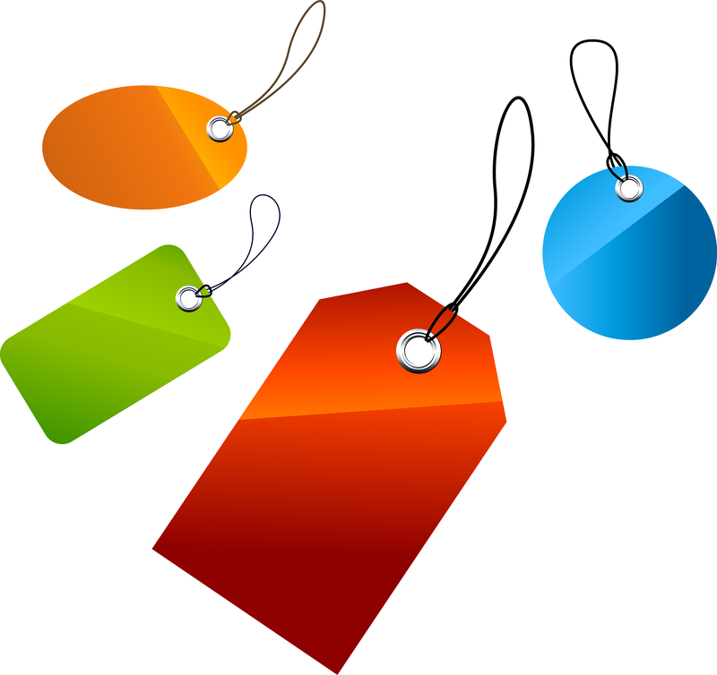 800x754 Set Of Price Tags