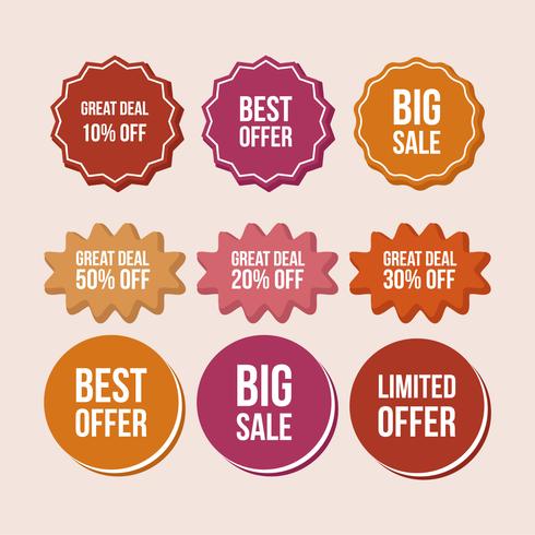 490x490 Vector Price Flash Tags