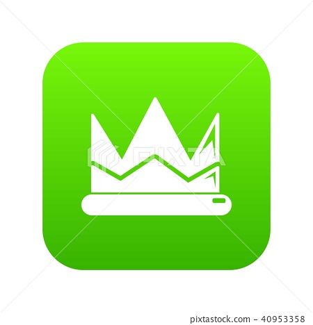 450x468 Prince Crown Icon Green Vector