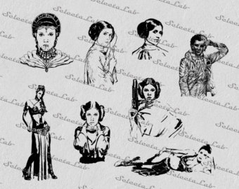 340x270 Princess Leia Vector Etsy