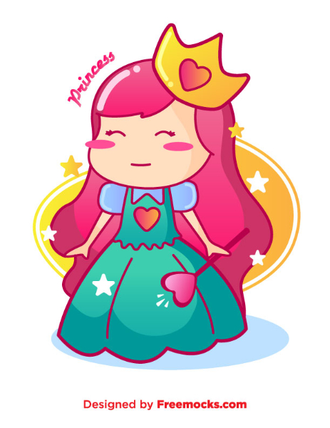 463x600 Freemocks Cute Princess Vector