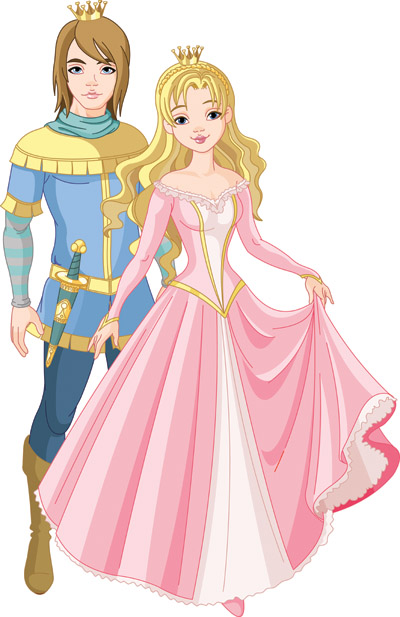 400x617 Prince And Princess Vector Free Vector 4vector