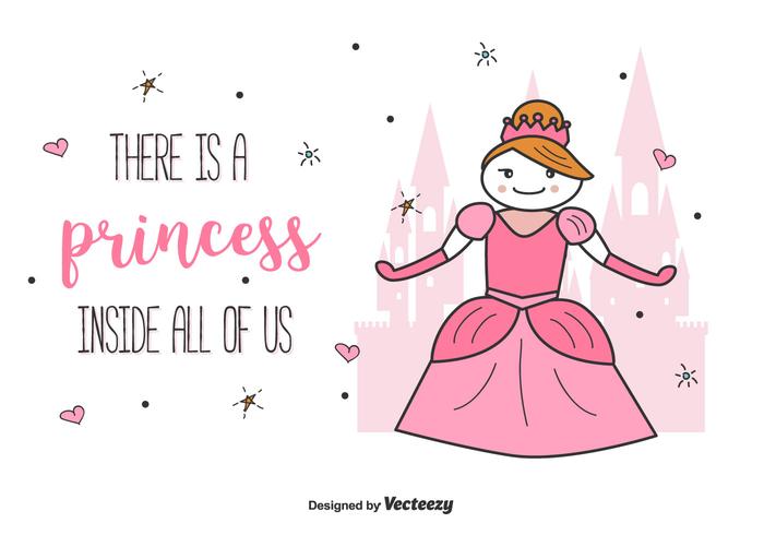 700x490 Princess Vector Illustration Background