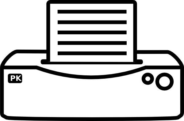 600x395 Printer Icon Clip Art Free Vector 4vector