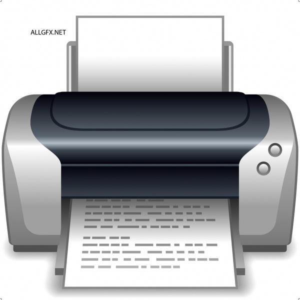 600x600 Printer Vector Free Vector In Encapsulated Postscript Eps ( .eps