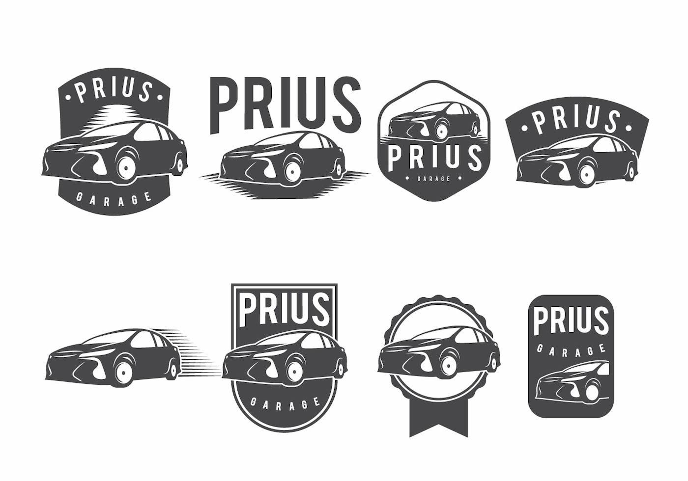 1400x980 Prius Badge Set Strike Off Badges