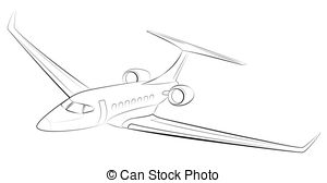 300x168 Stylized Vector Illustration On A Theme Of Private Aviation