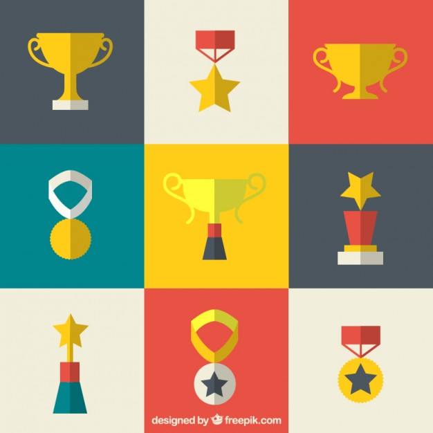 626x626 Prizes In Flat Design Vector Free Download
