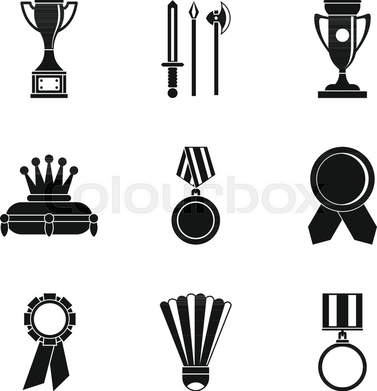 771x800 Top Prize Icons Set. Simple Set Of 9 Top Prize Vector Icons For