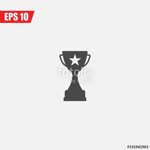 500x500 Trophy Cup Prize Vector Icon Stock Image And Royalty Free Vector