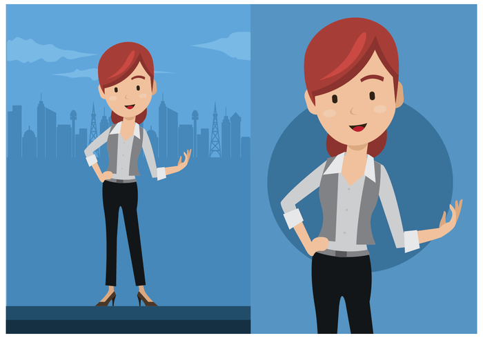700x490 Cute Professional Woman Vector