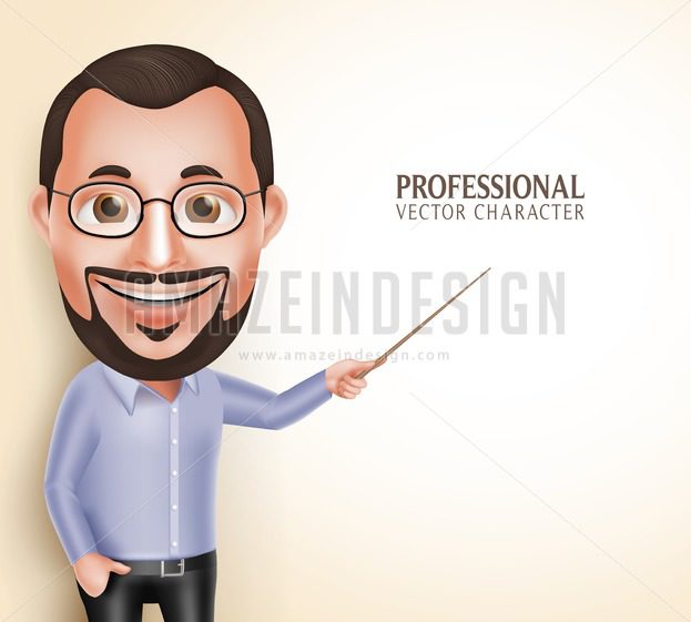623x561 Professor Teacher Man Vector Character