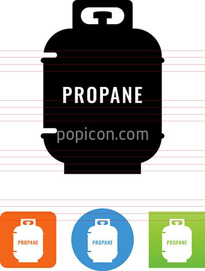 400x527 Vector Propane Tank Icon