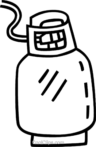 313x480 Propane Tank Royalty Free Vector Clip Art Illustration Vc038827