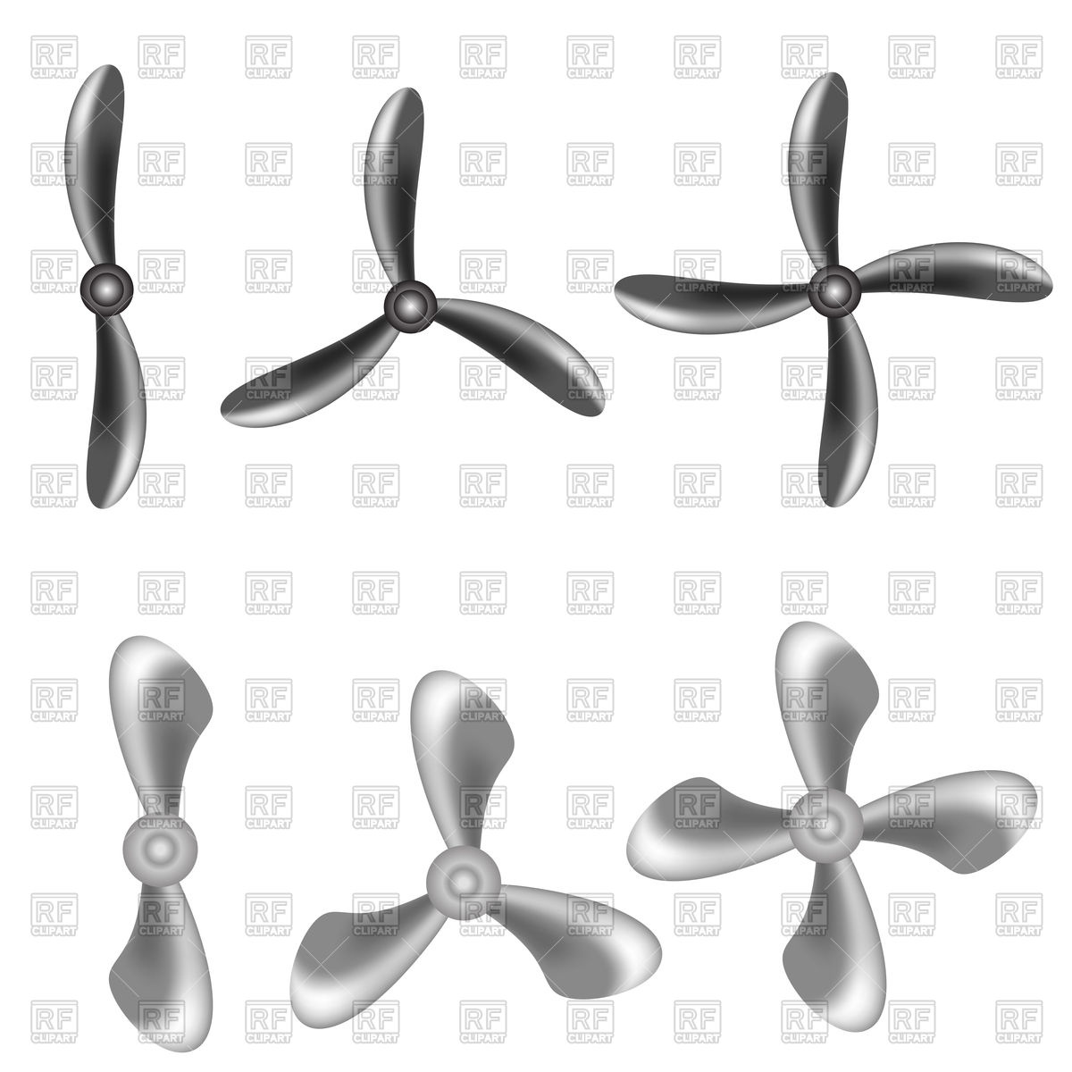 1200x1200 Set Of Propellers Icons Vector Image Vector Artwork Of Signs