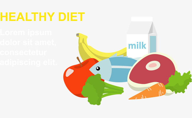 650x400 Vector Hand Painted High Protein Food, Food Vector, Vector, Hand