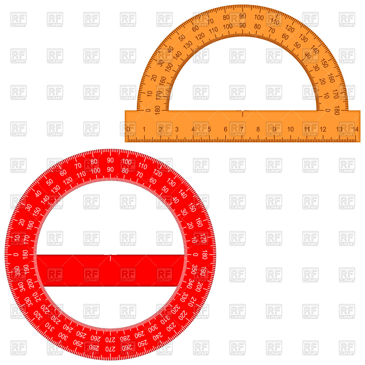 1200x1200 Protractor Vector Image Vector Artwork Of Signs, Symbols, Maps