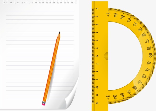 650x463 Vector Paper Pattern Pencil Protractor, Paper Vector, Pattern