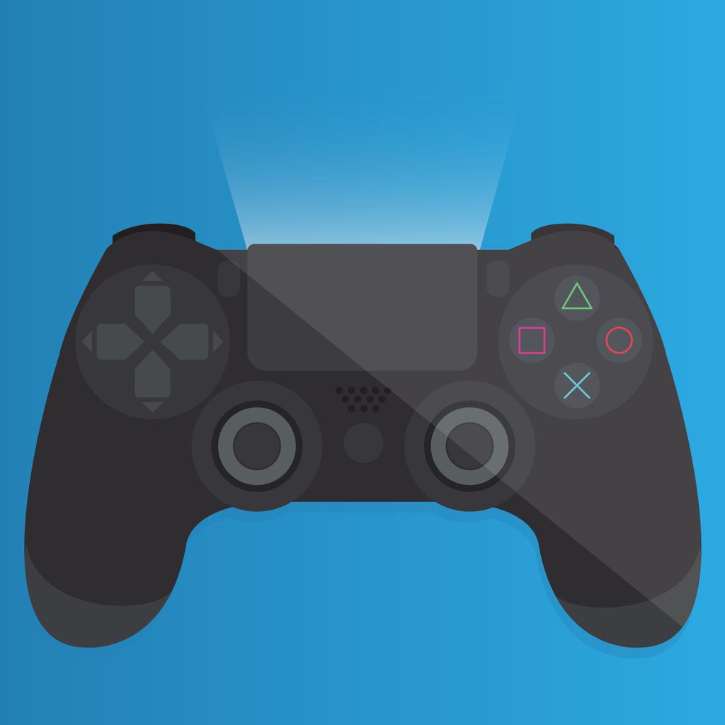 1024x1024 Ps4 Controller Vector Illustration