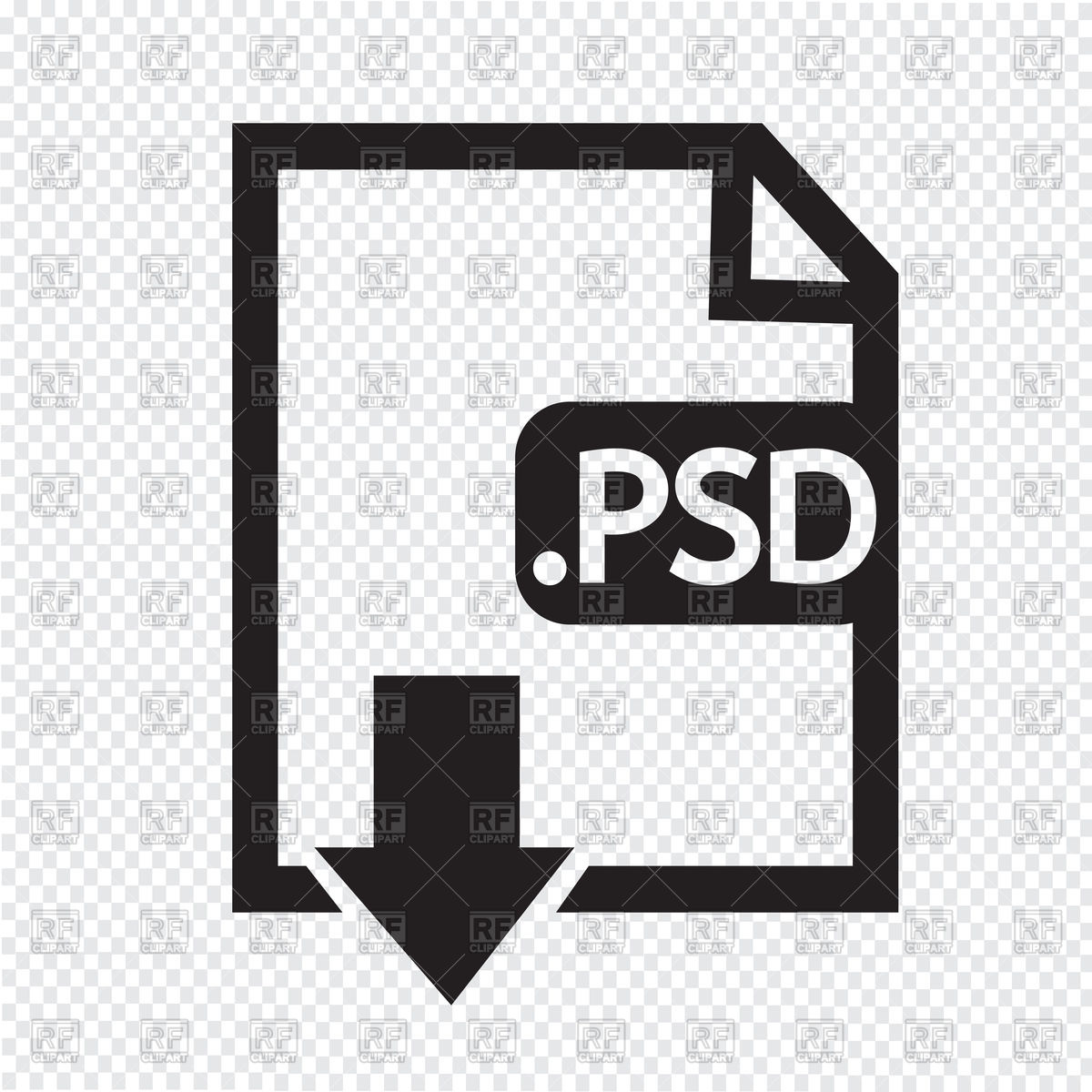 1200x1200 Image File Type Format Psd Icon Vector Image Vector Artwork Of