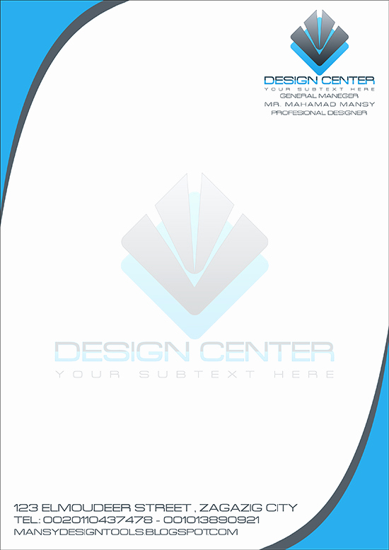 550x778 Letterhead Vector File Free Download Mansy Design Tools Design