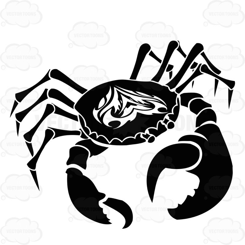 800x800 Zodiac Symbol For Cancer Clipart By Vector Toons